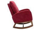 COOLMORE living room Comfortable rocking chair living room chair Red