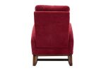 COOLMORE living room Comfortable rocking chair living room chair Red