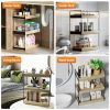 3 Tier Bathroom Counter Organizer, Counter Standing Rack Cosmetic Holder, Bathroom Countertop Organizer and Storage Shelf, Vanity Organizer Bathroom C