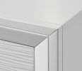 Contemporary Modern Look 2-Drawer Nightstand End Table White Finish Two Storage Drawers Round Knobs Bedroom Living Room Wooden Furniture