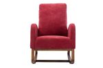 COOLMORE living room Comfortable rocking chair living room chair Red