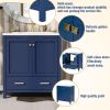 30" Blue Bathroom Vanity with Single Sink, Combo Cabinet Undermount Sink, Bathroom Storage Cabinet with 2 Doors and a Drawer, Soft Closing, Multifunct