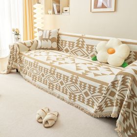 Modern Style Four Seasons Universal Chenille Secret Line Sofa Towel (Option: Wonderful Forest Coffee Forest-180x130cm)